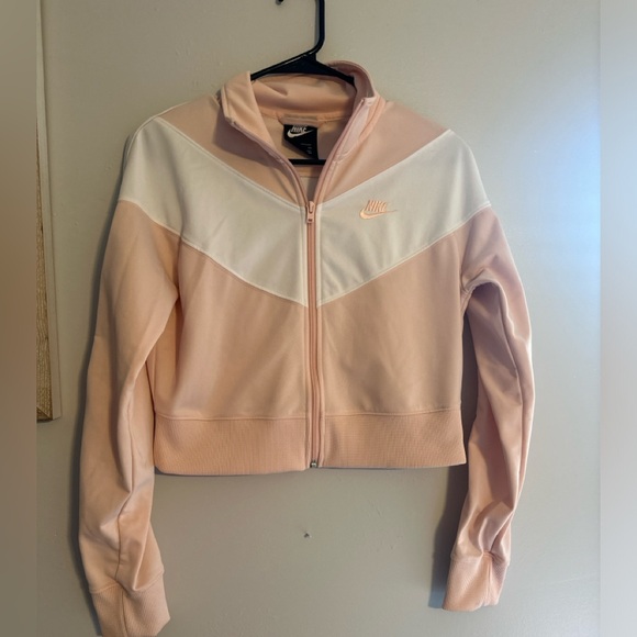 Nike Women's Light Pink and White Jacket - Picture 1 of 4